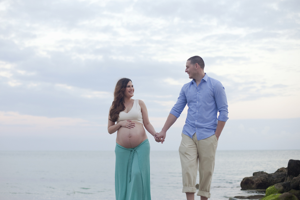 maternity session miami beach photos