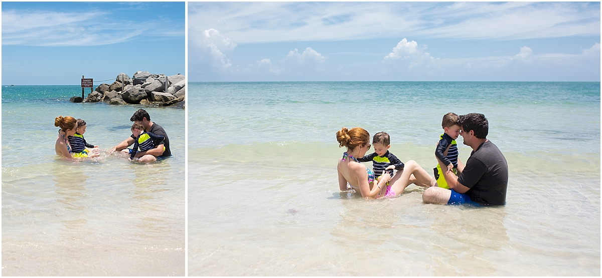 bill baggs beach with kids