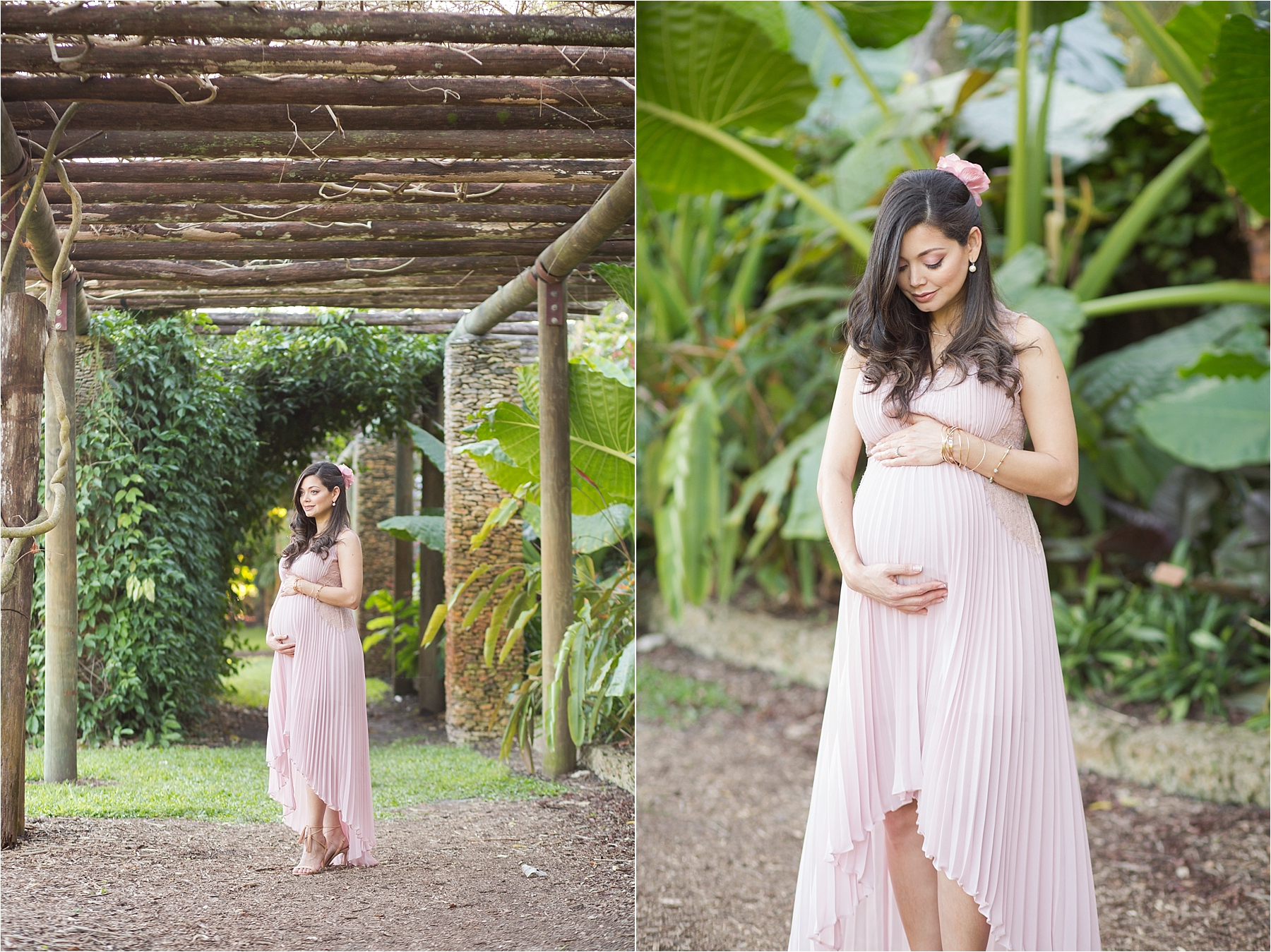 maternity photos at fairchild tropical gardens
