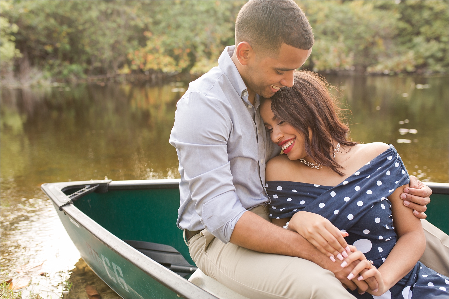 vintage inspired engagements canoe