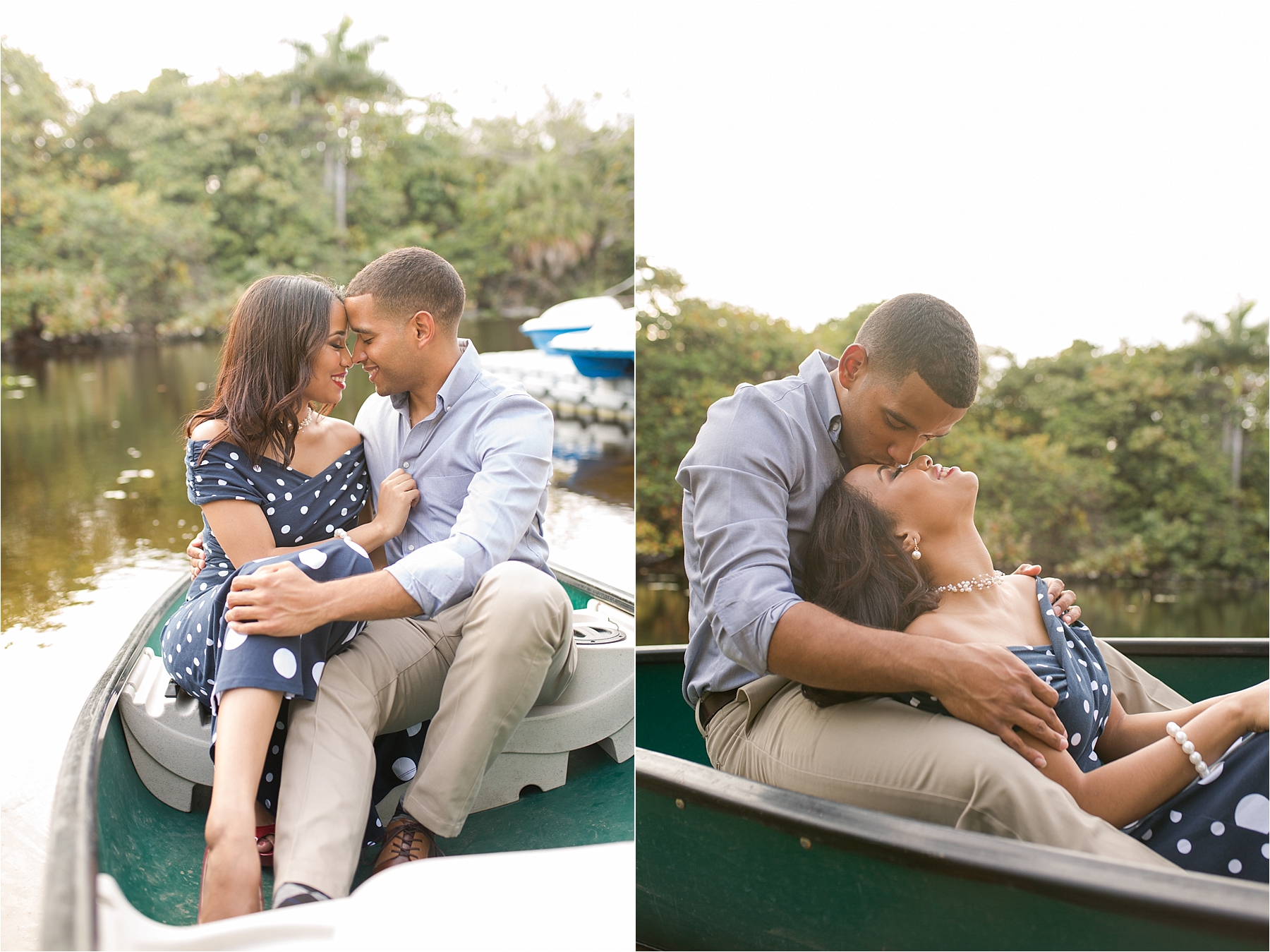 vintage inspired engagements canoe
