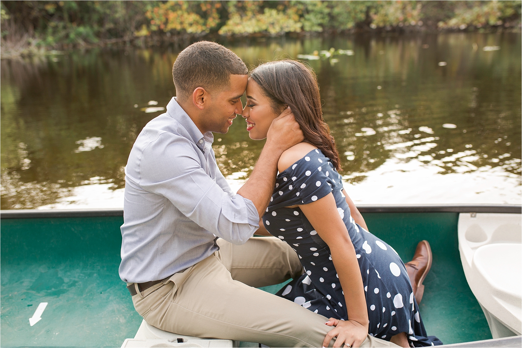 vintage inspired engagements canoe