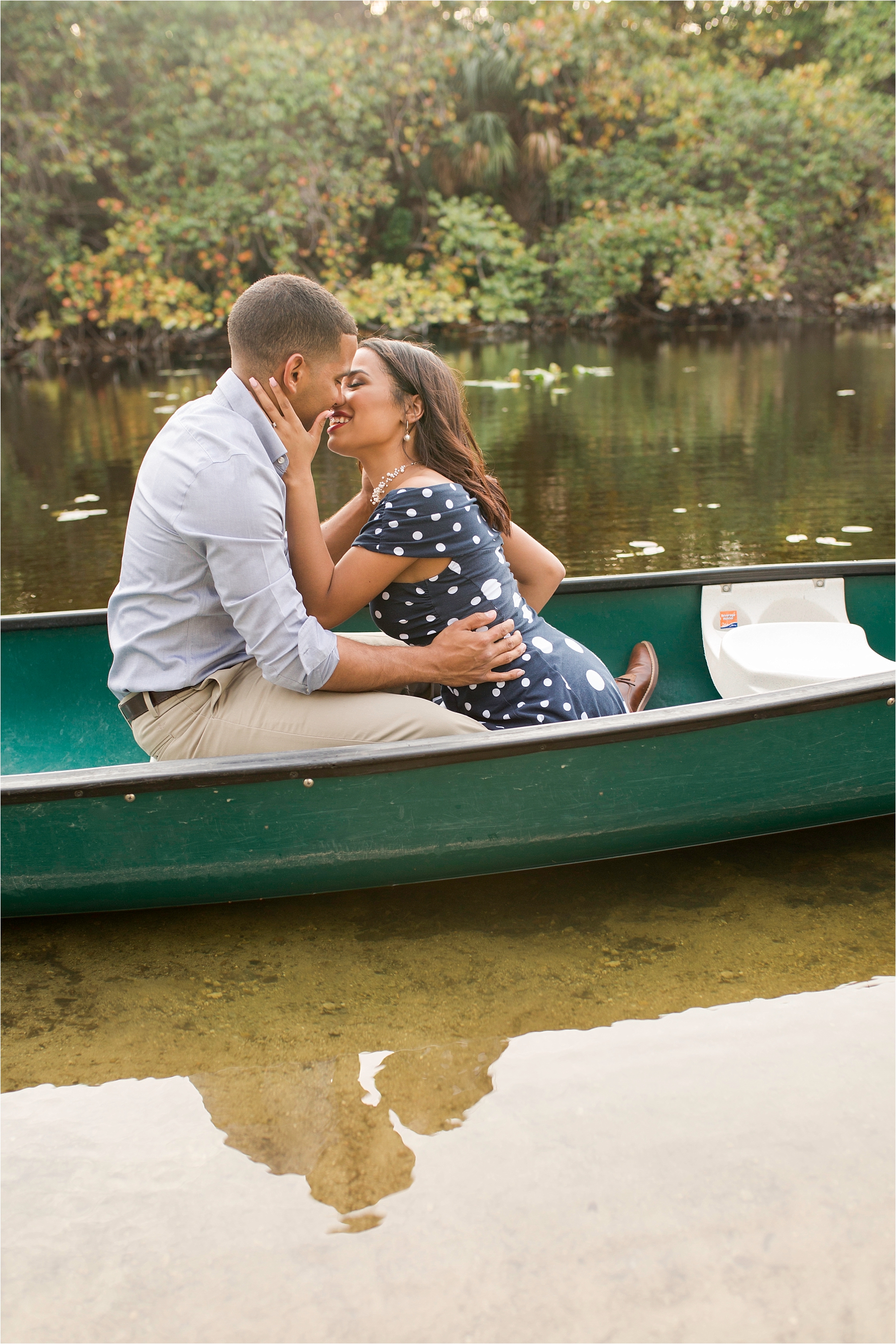 vintage inspired engagements canoe