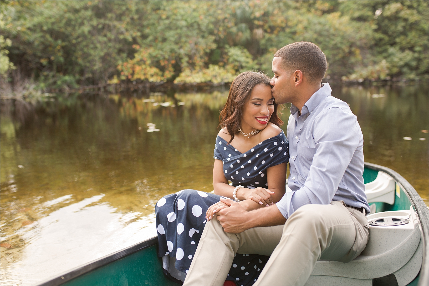 vintage inspired engagements canoe